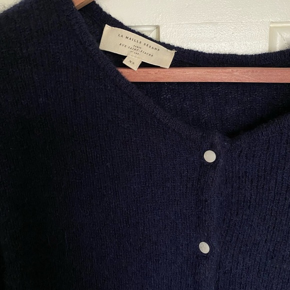 Sezane Gaspard Cardigan XS Navy - Picture 2 of 3